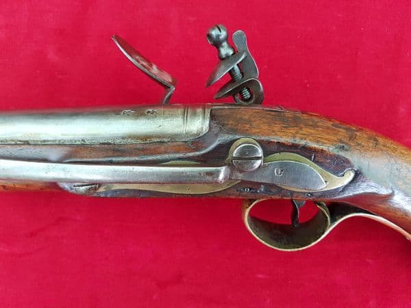 X X SOLD X X  A rare British military short sea-service flintlock pistol. Circa 1803-1815. Ref 1015.